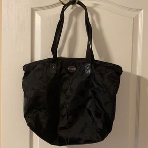 Coach nylon black tote. Perfect condition